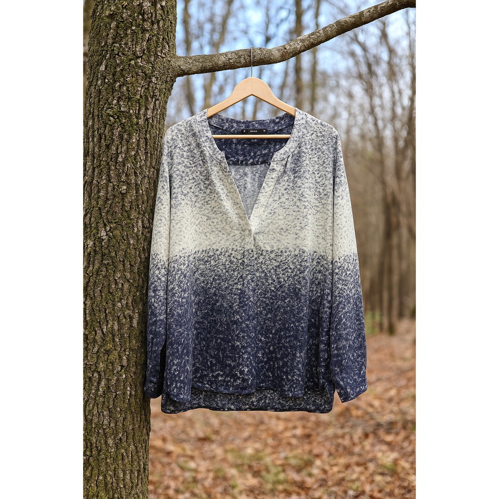 Rose & Olive 3X Ombre Blouse | Flowy Boho Chic Tunic Top‎ Plus Size